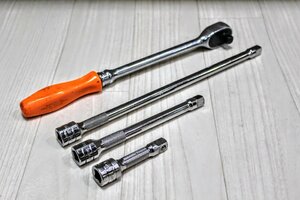 スナップオン（SNAP-ON USA）ラチェット・エクステンションバー　セット　FL836　差し込み口3/8　X10A2241