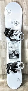 ALLIAN スノーボード ALLIAN DAMAGE 150 アライアンダメージ150 A/DG150.19-20 全長1500mm バインディング、ケース付属 A2066