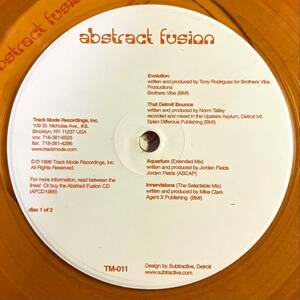 【HOUSE】【TECHNO】Various - Abstract Fusion / Track Mode TM-011 / 2×VINYL 12 / US