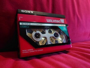 【SONY】WM-W800 WALKMAN vintage PORTABLE CASSETTE RECORDER ソニー　カセット　ウォークマン　カセットレコーダー　カセットプレーヤー