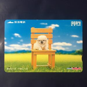 2004年8月25日発売柄ー犬シリーズ「ペギニーズ」ー阪急ラガールカード(使用済スルッとKANSAI)