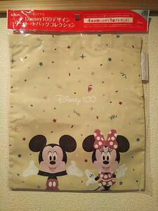 ＊キリン×ディズニー＊トートバッグ/エコバッグ＊ミッキー&ミニー＊Disney100【未開封・非売品】おまけ/ノベルティ/コラボ/オリジナル