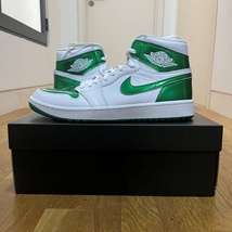 限定SALE 27.0cm NIKE AIR JORDAN 1 HIGH GOLF ナイキゴルフ エアジョーダン1 ハイ メタリックグリーン ゴルフシューズ DQ0660-130_画像8