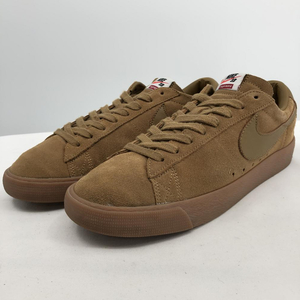 【中古】NIKE×Supreme BLAZER LOW GT QS 27cm 716890-229 ナイキ×シュプリーム ブレーザー ロー GT ゴールデン ベージュ[240017582113]