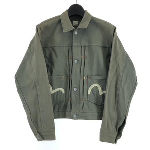 【中古】EVISU デニムジャケット ハウスロゴ カモメペイント エヴィス[240017579721]