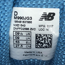 【中古】JOE FRESHGOODS × New Balance 990V3 OUTSIDE CLOTHES サイズ27.5cm ニューバランス[240017587869]_画像8