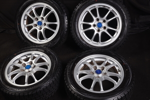 ★新品同様 205/55R16 国産DUNLOP スタッドレス アルミホイール オーリスアイシスノアヴォクシーアクセラステップワゴンラフェスタリーフ