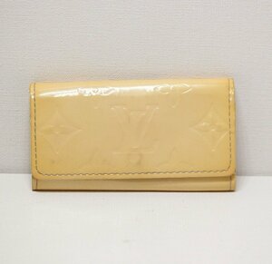 【中古】ルイヴィトン LOUIS VUITTON ヴェルニ ミュルティクレ4 ノワゼット（ベージュ）