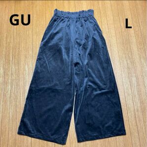 GU ガウチョパンツ　茶系　L