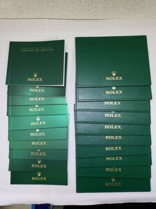 ★ ROLEX ロレックス 現行 カードケース 10枚 ギャランティマニュアル 10枚