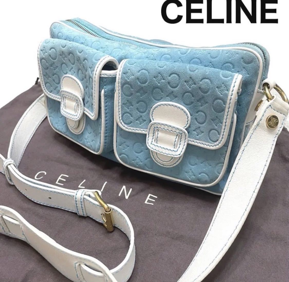 新品 箱保存袋付き CELINE セリーヌ 21AW スエードカーフスキン