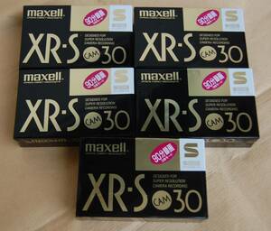 【即決】未開封新品 maxell S-VHS-C 高画質コンパクトカセット XR-S CAM 標準30分/長時間90分録画可能 送料230円~