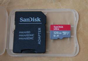 【即決】未使用新品 純正SanDisk Ultra microSDXC 128GB UHS-I Card 100MB/s アダプター付 ★スピード発送 送料84円~