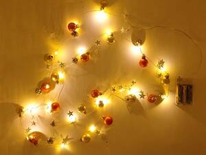 LED ストリングライト ボールベルストリングライト 装飾ライト クリスマスライト クリスマスツリー 照明 ZEOZTFS
