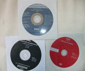 DELL / リカバリ DVD / Windows7 Pro SP1 32-Bit / Driver and Documentation / Resource Media / 3枚セット / 未使用 / 送料無料