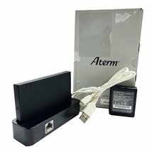 NEC Wi-Fiルータ SIMフリー モバイルルータ Aterm MR04LN 専用EX4Cクレードル付 PA-MR04L-EX4C 動作OK PCパーツ 修理 部品 パーツ YA3028_画像1