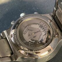 FJe429Y06 稼働品 CITIZEN シチズン Eco-Drive Duo エコドライブ GN-4W-S TITANIUM W.R 10bar 自動巻き メンズ 腕時計_画像6