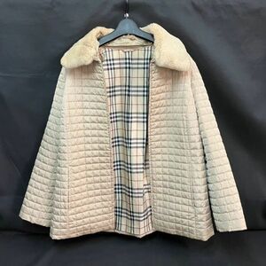 DKb833Y06 BURBERRY ラビットファー レディース ジャケット バーバリー チェック