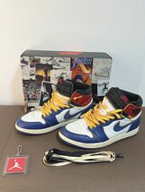 ナイキ NIKE × ユニオン UNION ■ 【 AIR JORDAN 1 HIGH OG NRG Storm Blue Varsity Red BV1300 146 】ストーム ブルー バーシティ レッド_画像1