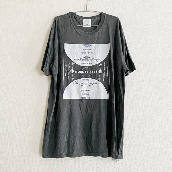 【美品】GENE HEAVENS MOON PASES Message TEE V.Black F / ジーンヘブンズ Tシャツ T-shirt vintage ROSE BUD ローズバッド