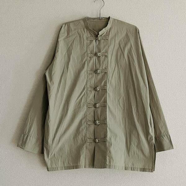 【美品】Little $uzie チャイナシャツ ジャケット ONE SIZE リトルスージー china shirt jacket tops khaki green suzie