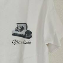 【美品】LA TECI プリント Tシャツ white DIG A HOLE Sサイズ相当 Open Casket TEE White print gang ラッパー_画像3