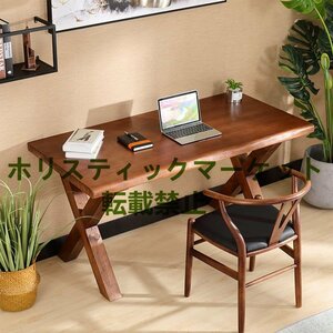  quality guarantee interior art ] America style desk natural wood made desk study furniture desk retro office desk computer desk 