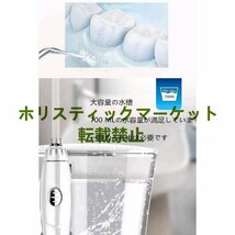 店長特選★口腔洗浄器 ウォーターピック 歯周ポケット 12段階水圧調節可能 家庭用 ジェットウォッシャー USB充電式 700ml大容量_画像3