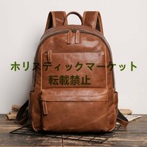 新品入荷 リュックサック メンズ デイパック 4way バックパック 大容量 本革 牛革 おしゃれ ビジネスリュック バックパック_画像4