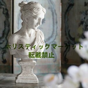 Art hand Auction 拥有令人印象深刻的柔和表情的女神。希腊神话。女神像。陈列品。半身像。西洋雕刻。雕像。物品。杂货。北欧。做旧处理。手工制作。树脂。, 内饰配件, 装饰品, 洋气