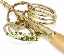 錫杖 密教法具 寺院用仏具 白木柄 仏具 しゃくじょう 鳴杖 お守り 寺院仏具 京仏具大型 長さ35cm_画像3