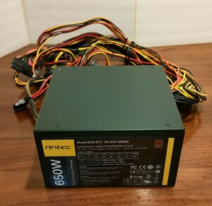 送料無料！Antec EA-650 GREEN 80PLUS BRONZE 650W 電源ユニット 電源BOX 動作確認済み