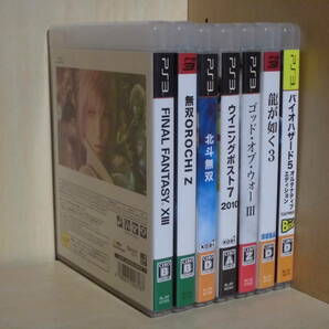 未検品 PlayStation3 6本 まとめ売り バイオハザード5 龍が如く3 北斗無双 ファイナルファンタジー13 無双OROCHI Z