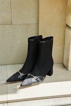 ハーリップトゥ Cambon Ankle Boots ブーツ ブラック L 24.5 しゃるのクローゼット_画像9