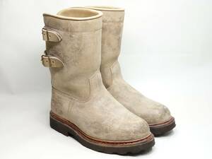 977 / 1114 finest quality Paraboot side strap boots beige leather (n back?) 40
