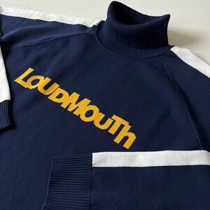 ★特価品★【LOUDMOUTH 】ラウドマウス メンズ　メンズ タートルネック長袖シャツ NV ≪サイズXL≫