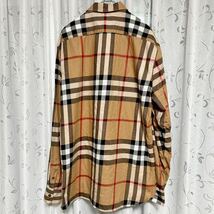 人気★ BURBERRY LONDON ENGLAND バーバリー 長袖シャツ ノバチェック ベージュ_画像2