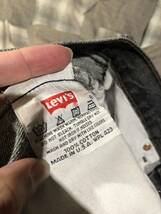Levi's リーバイス USA製 501-0658 デニムパンツ ダメージ加工 サイズW30L30 ブラック　FK_画像1