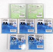 ☆希少☆ TDK CD-RW XA74N×2/XA80×3 maxell CD-RW A80MQ.1TP×2 書き換え型 音楽用記録メディア ディスク 7枚まとめ_画像3