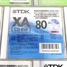 ☆希少☆ TDK CD-RW XA74N×2/XA80×3 maxell CD-RW A80MQ.1TP×2 書き換え型 音楽用記録メディア ディスク 7枚まとめ_画像4
