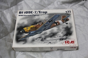 1/72 メッサーシュミット BF109E-7 / Trop ICM 72133 検索 WWII ドイツ軍 戦闘機 グッズ