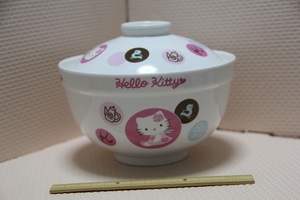 陶器製 ハローキティ 蓋付 丼 検索 どんぶり サンリオ 2005 HELLO KITTY キャラクター グッズ