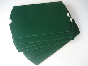  gift box folding bending . assembly type pillow type lustre cosmetics paper green,6 point, unused goods home storage goods 