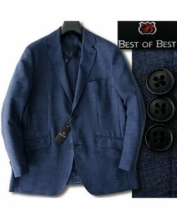 ベストオブベスト ストレッチ ジャケット LL 紺 BEST OF BEST メンズ ブレザー スプリング 半裏仕立て