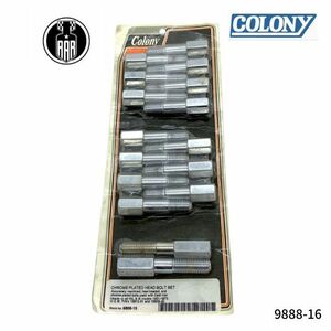 9888-16 colony コロニー クロームメッキ ヘッドボルト セット ハーレーダビッドソン