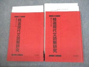 VK11-026 駿台 精選現代文読解研究 テキスト通年セット 2022 計2冊 中野芳樹 20S0D