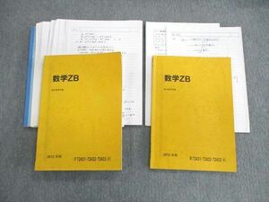 VK02-006 駿台 数学ZB テキスト通年セット 2012 計2冊 藤井雅之 27S0D
