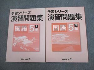 VL12-037 四谷大塚 小5 国語 予習シリーズ演習問題集 上/下 041128-9/140628-9 未使用品 計2冊 16S2C