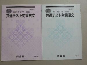 VL37-052 河合塾 共通テスト対策漢文/古文 2021 夏期 計2冊 04 s0B