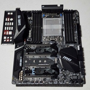 MSI X399 GAMING PRO CARBON AC IOパネル付属 Socket TR4 ATXマザーボード 最新Bios 動作確認済 PCパーツ